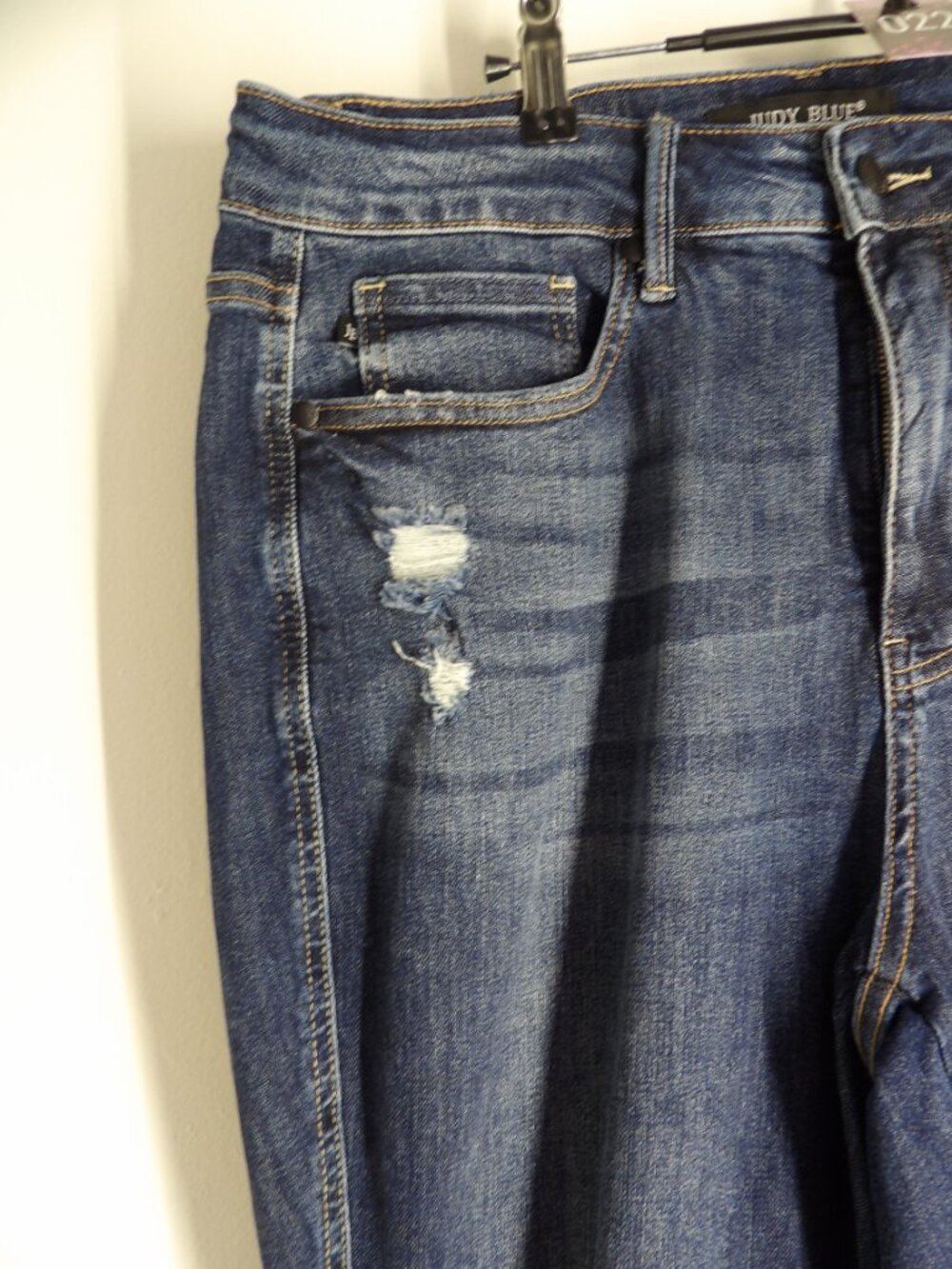 Judy Blue, Distressed flare jeans (Women's 14w) - Picture 4 of 8